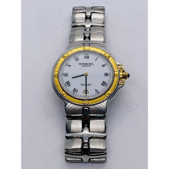 SOLD!!! Raymond Weil Parsifal 9188 Stainless Steel and 18K New Battery - Picture 2 of 7